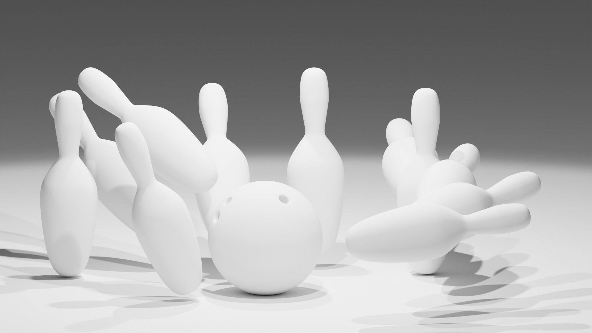  Bowling Ball and Pins 3D model_5
