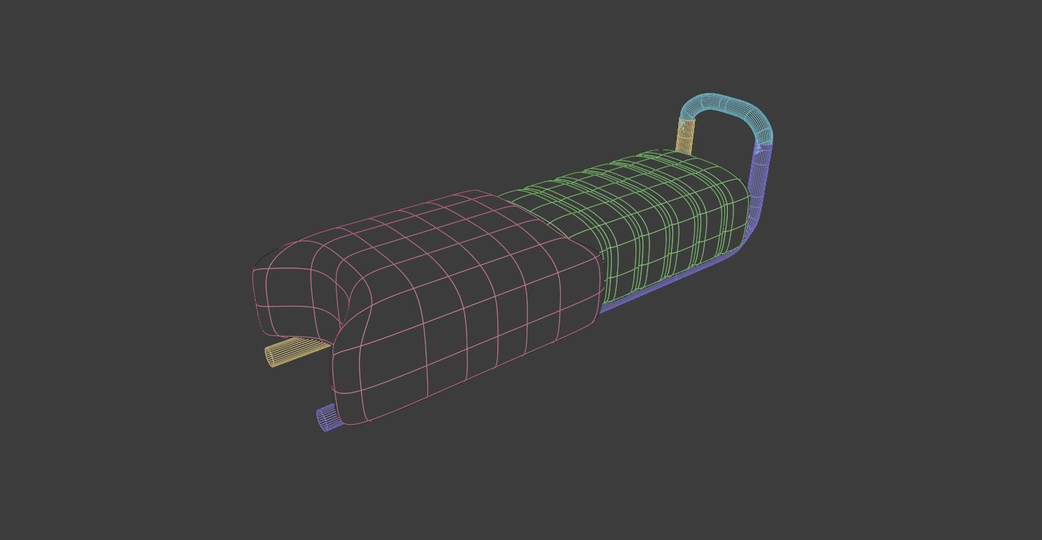 Bike Seat 3D model_3