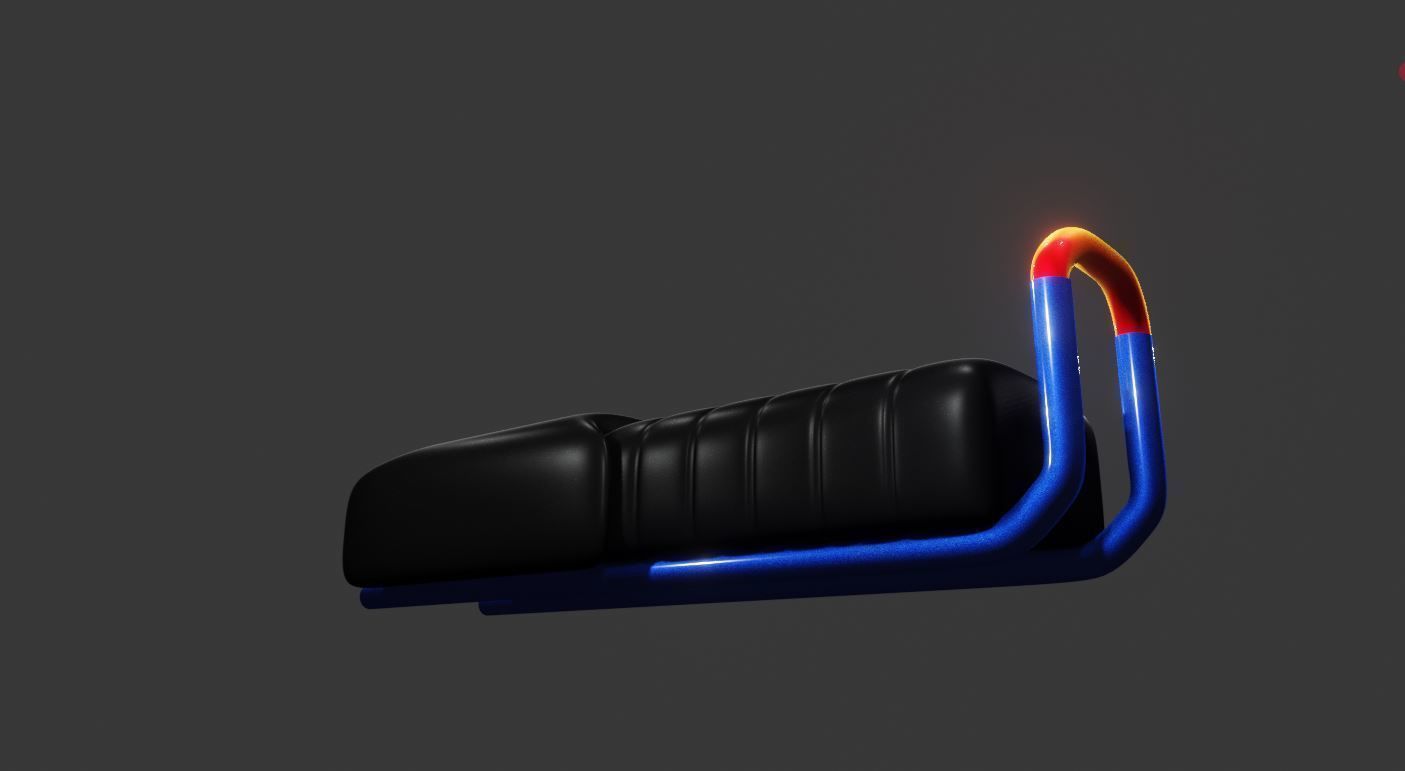 Bike Seat 3D model_5