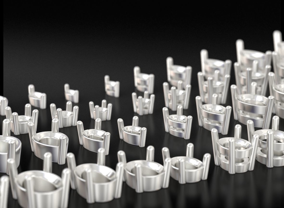 Pack of Prongs for Gems 704 3D print model_1