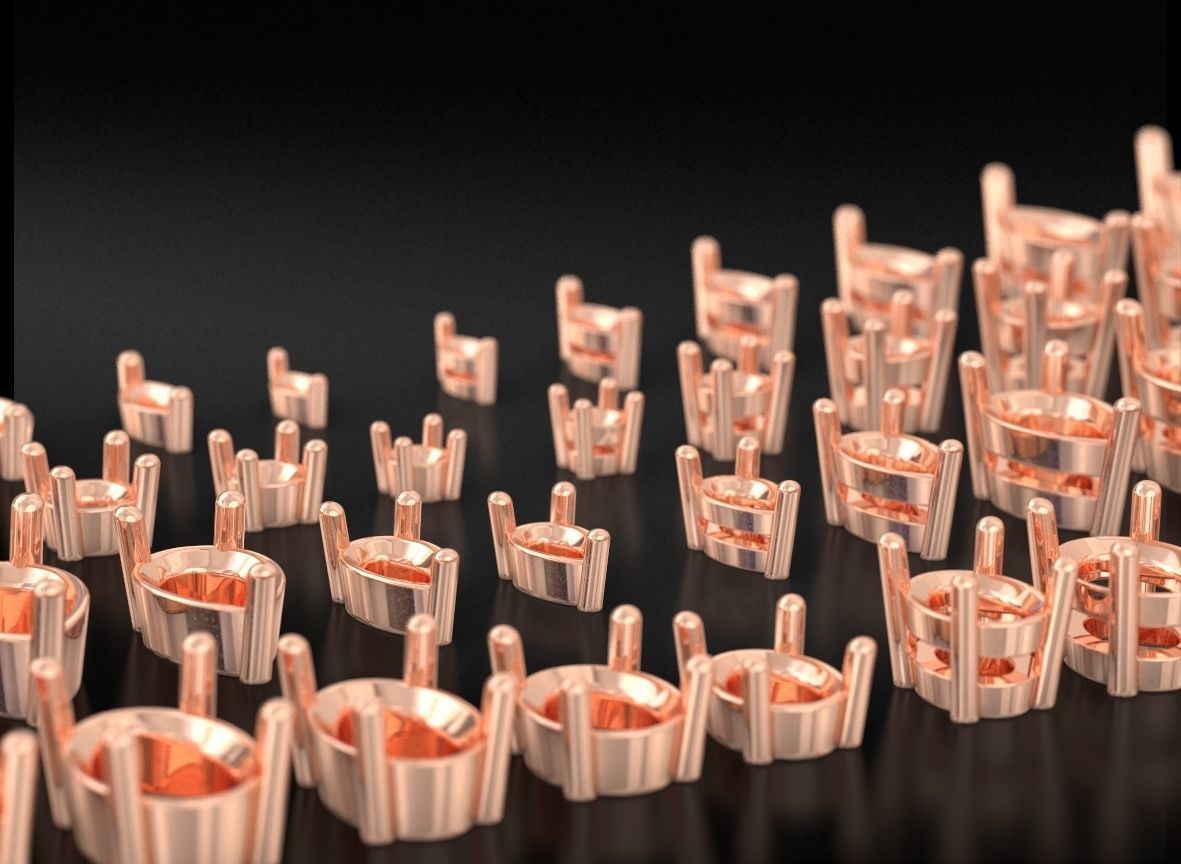 Pack of Prongs for Gems 704 3D print model_6
