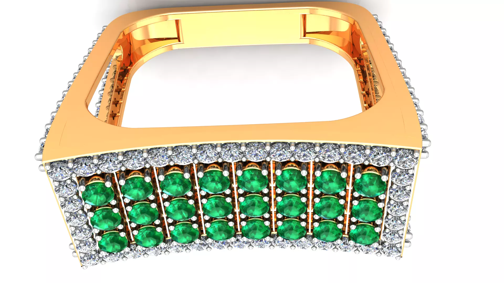 High Jewelry Cocktail Ring 3D print model