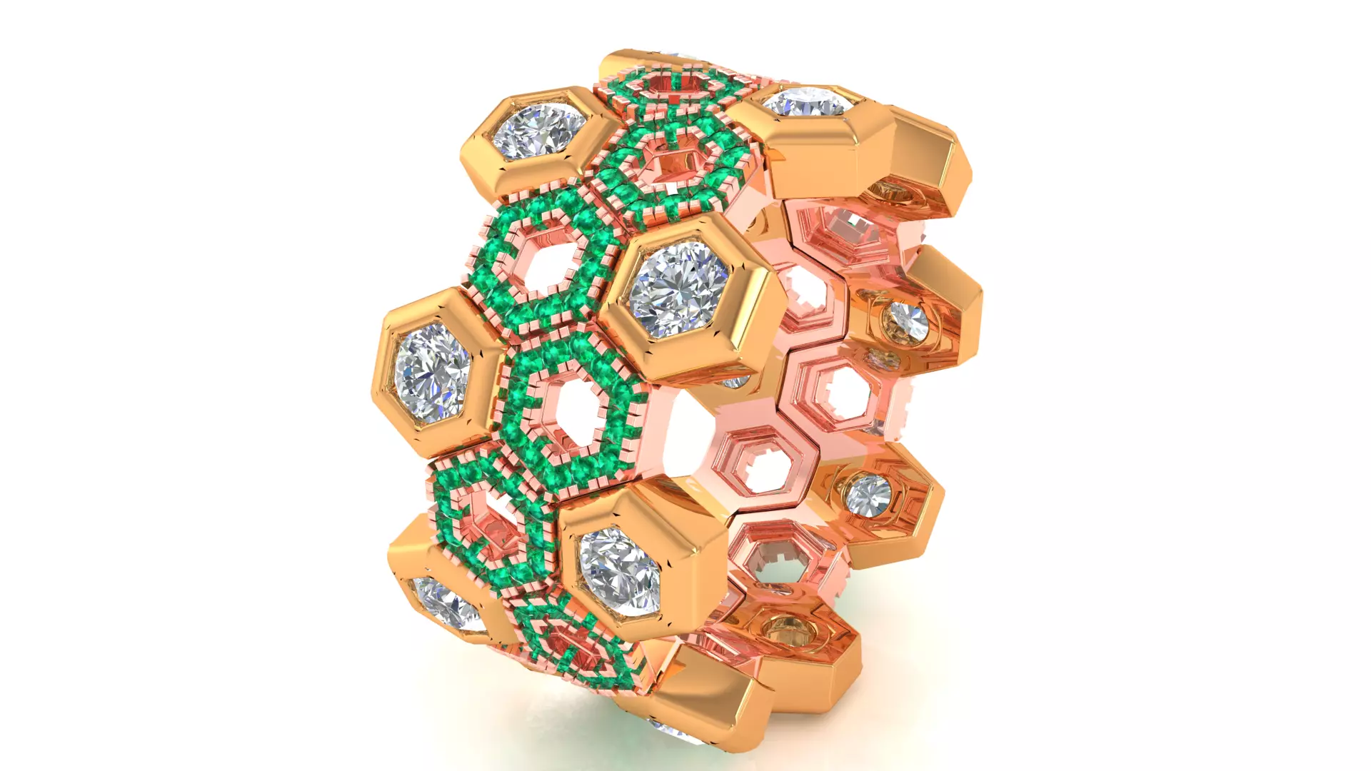 Diamond Cocktail ring 3D print model
