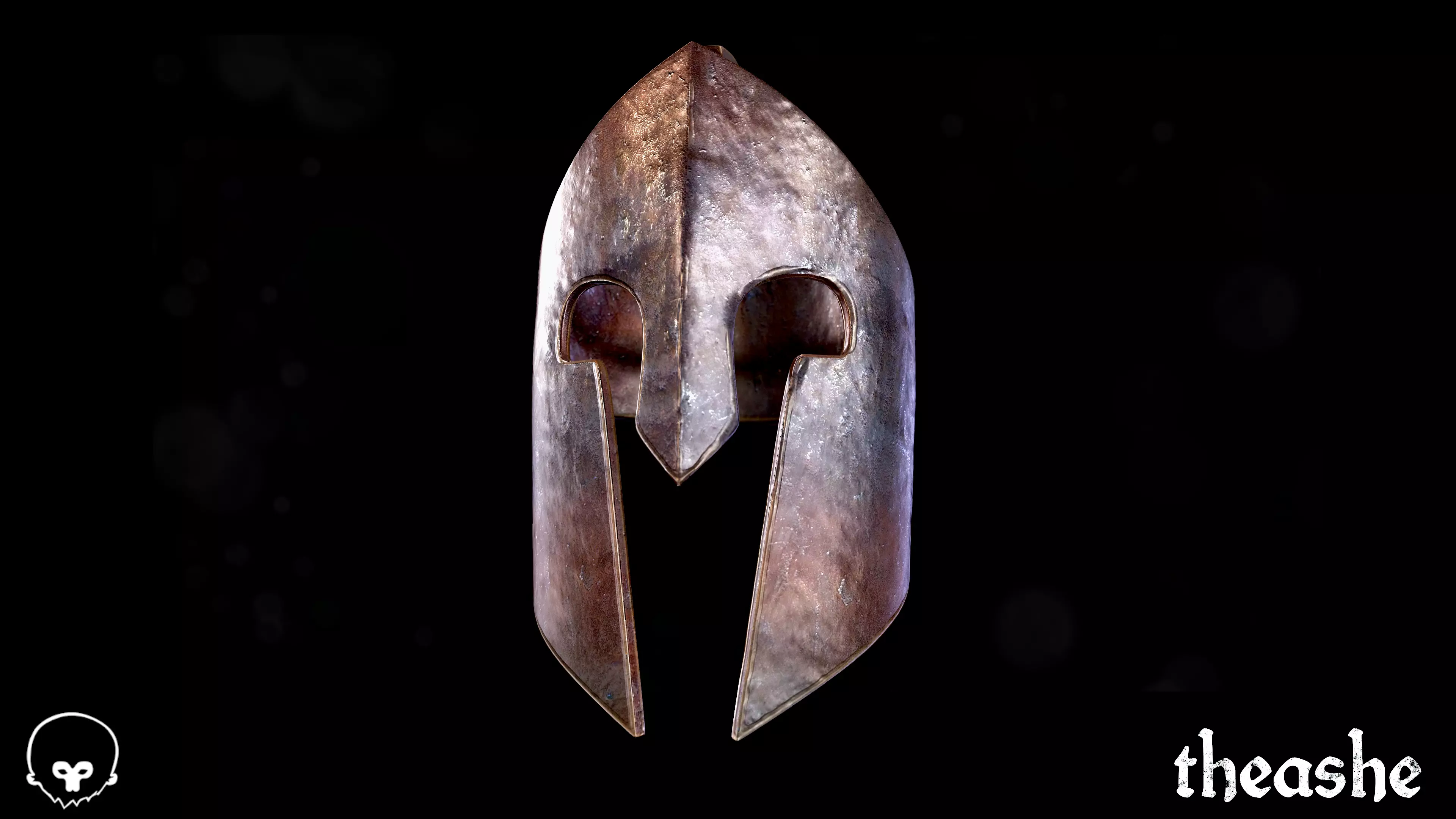 Spartan Helmet Low-poly 3D model