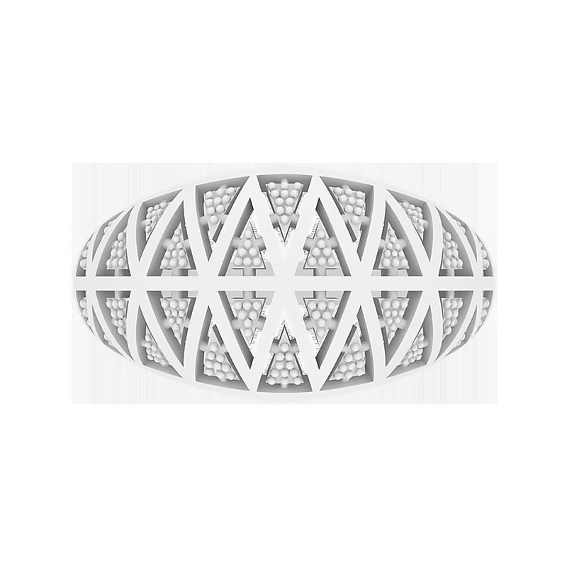 Ring with a geometric pattern 3D print model_1