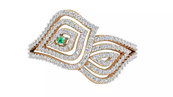 Cocktail Diamond Ring 3dm stl Renders Details