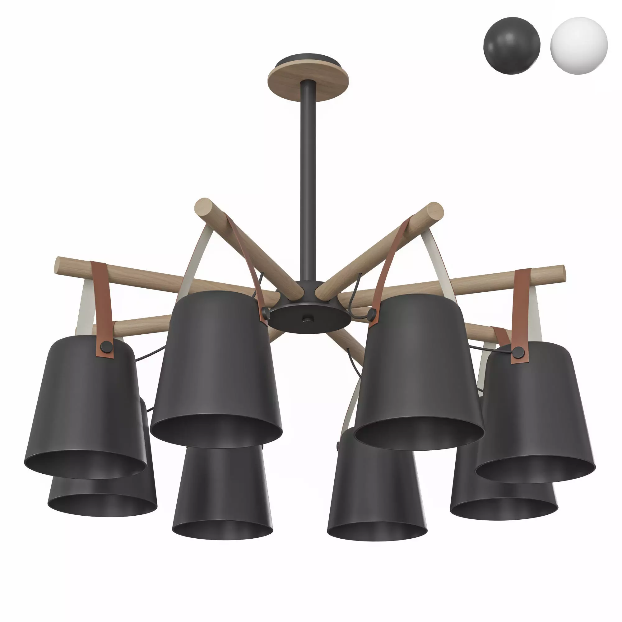 modern-nordic-drop-down-pendant-chandelier-warmly chandelier ... 3D model_0