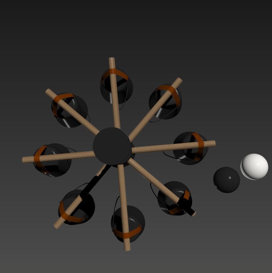 modern-nordic-drop-down-pendant-chandelier-warmly chandelier ... 3D model_9