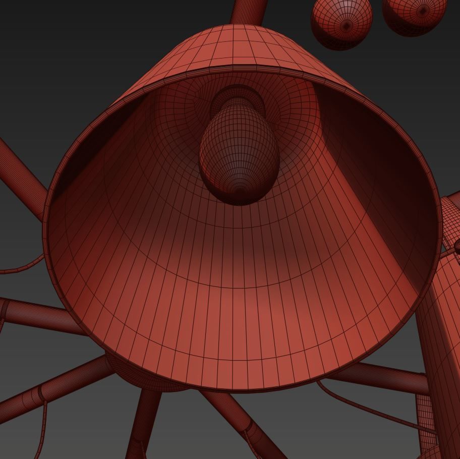 modern-nordic-drop-down-pendant-chandelier-warmly chandelier ... 3D model_13