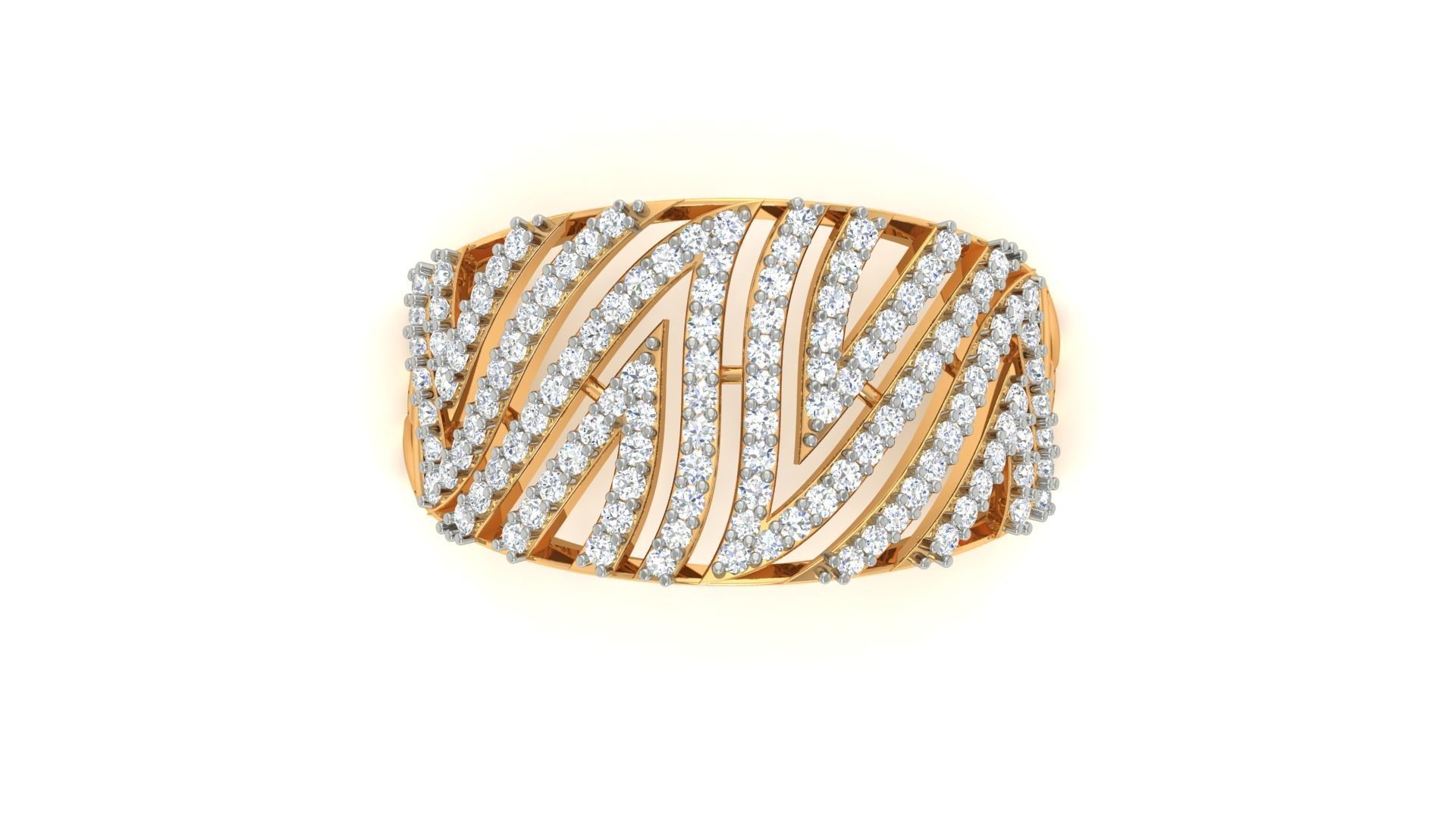 Cocktail Diamond Ring 3dm stl Renders Details 3D print model_4