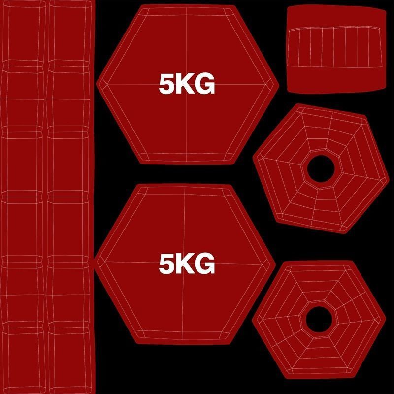 Dumbbell 5kg 3D model_14