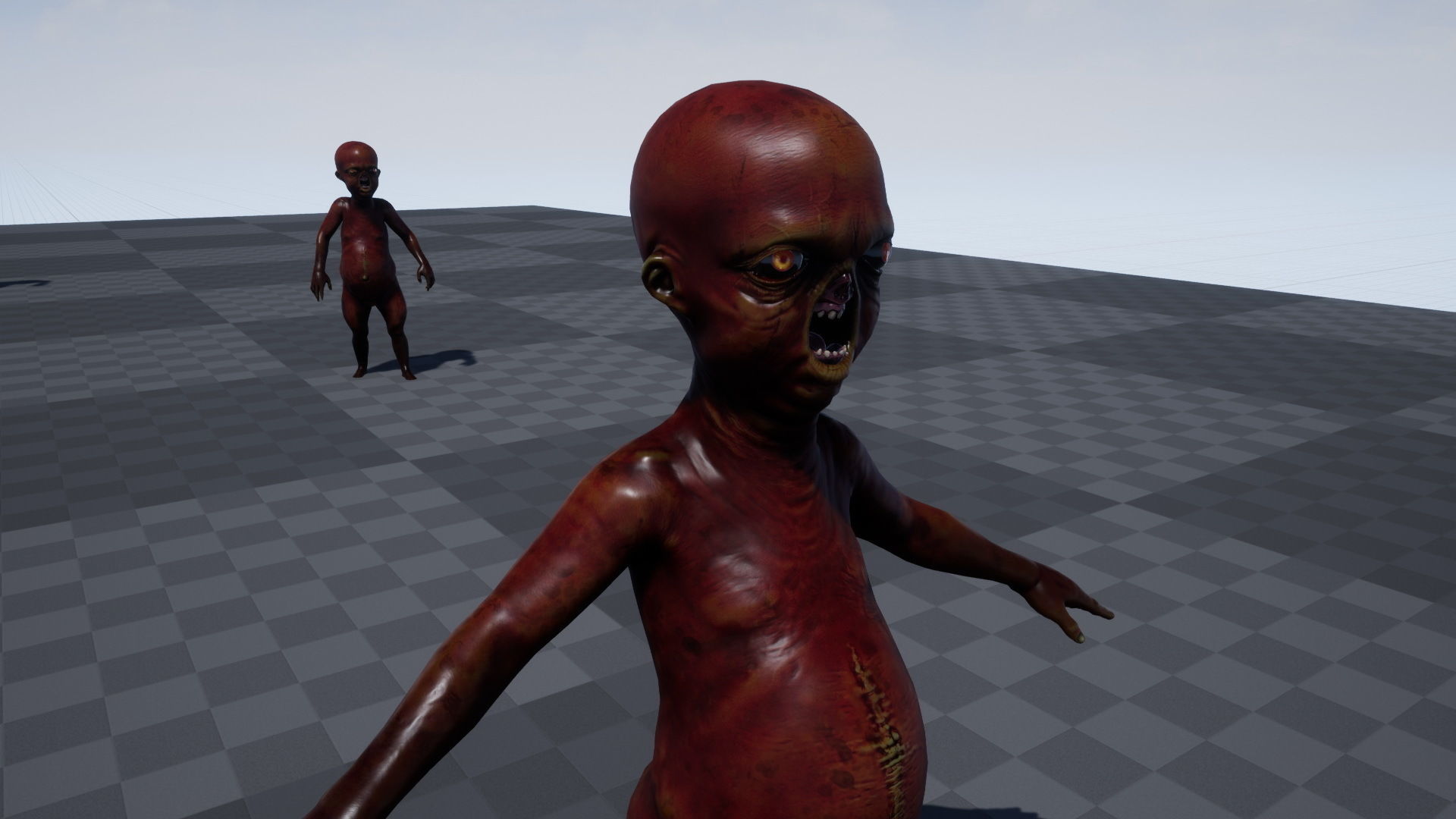Ugly Kid 2 Low-poly 3D model_17