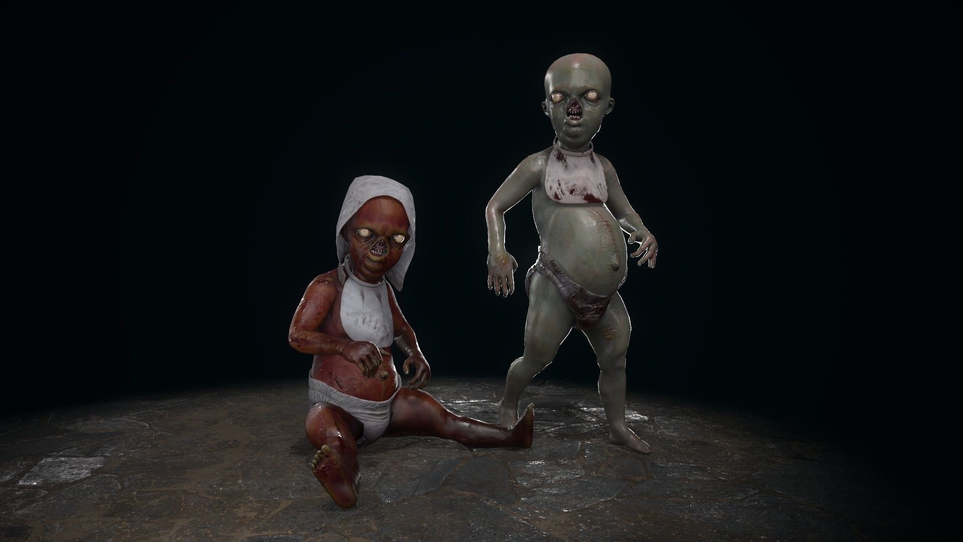 Ugly Kid 2 Low-poly 3D model_12