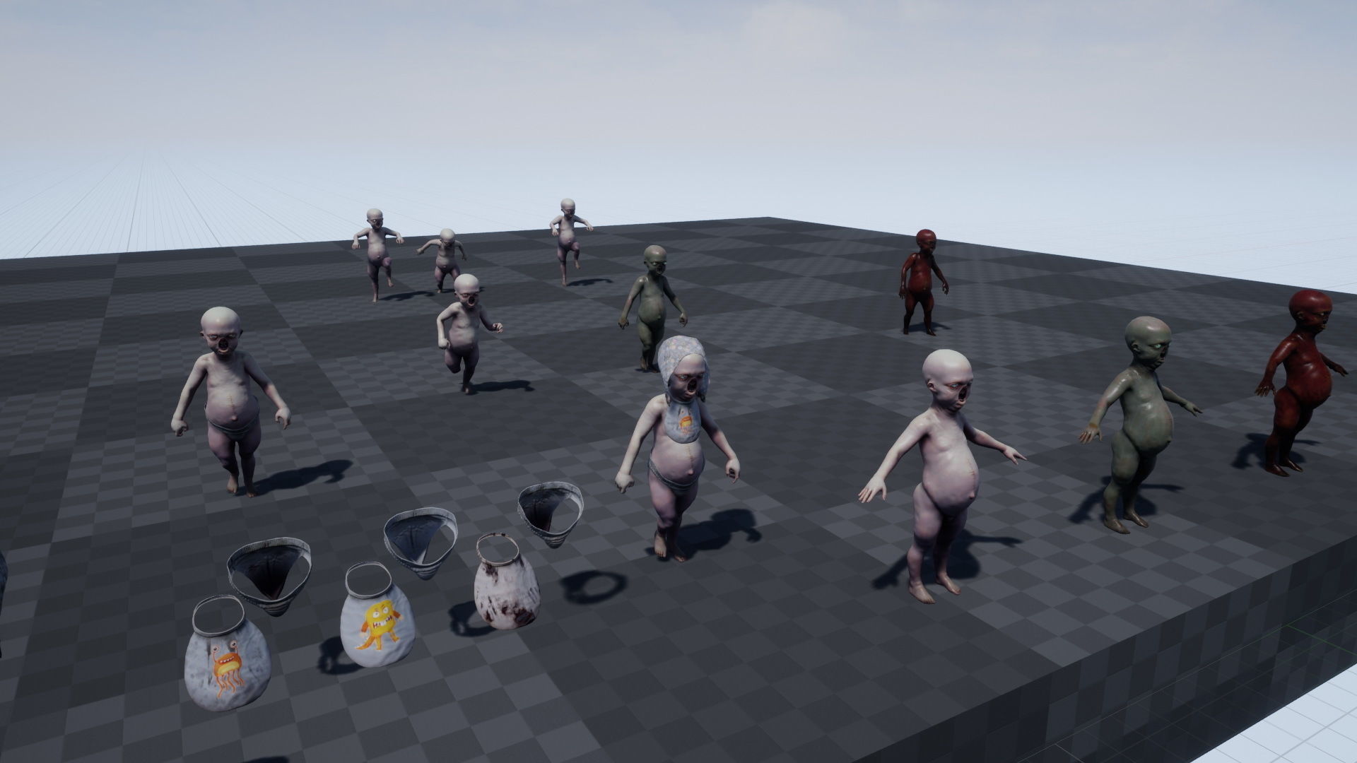 Ugly Kid 2 Low-poly 3D model_15