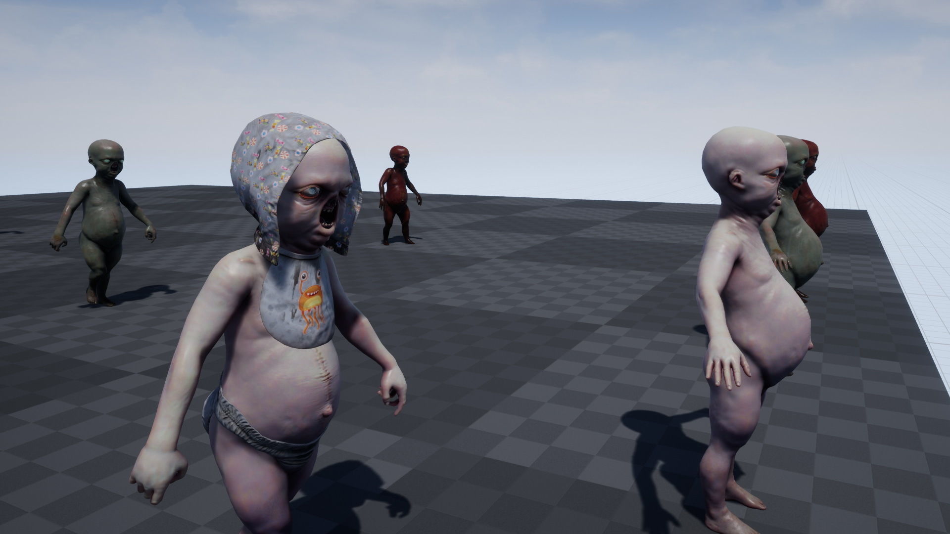 Ugly Kid 2 Low-poly 3D model_18