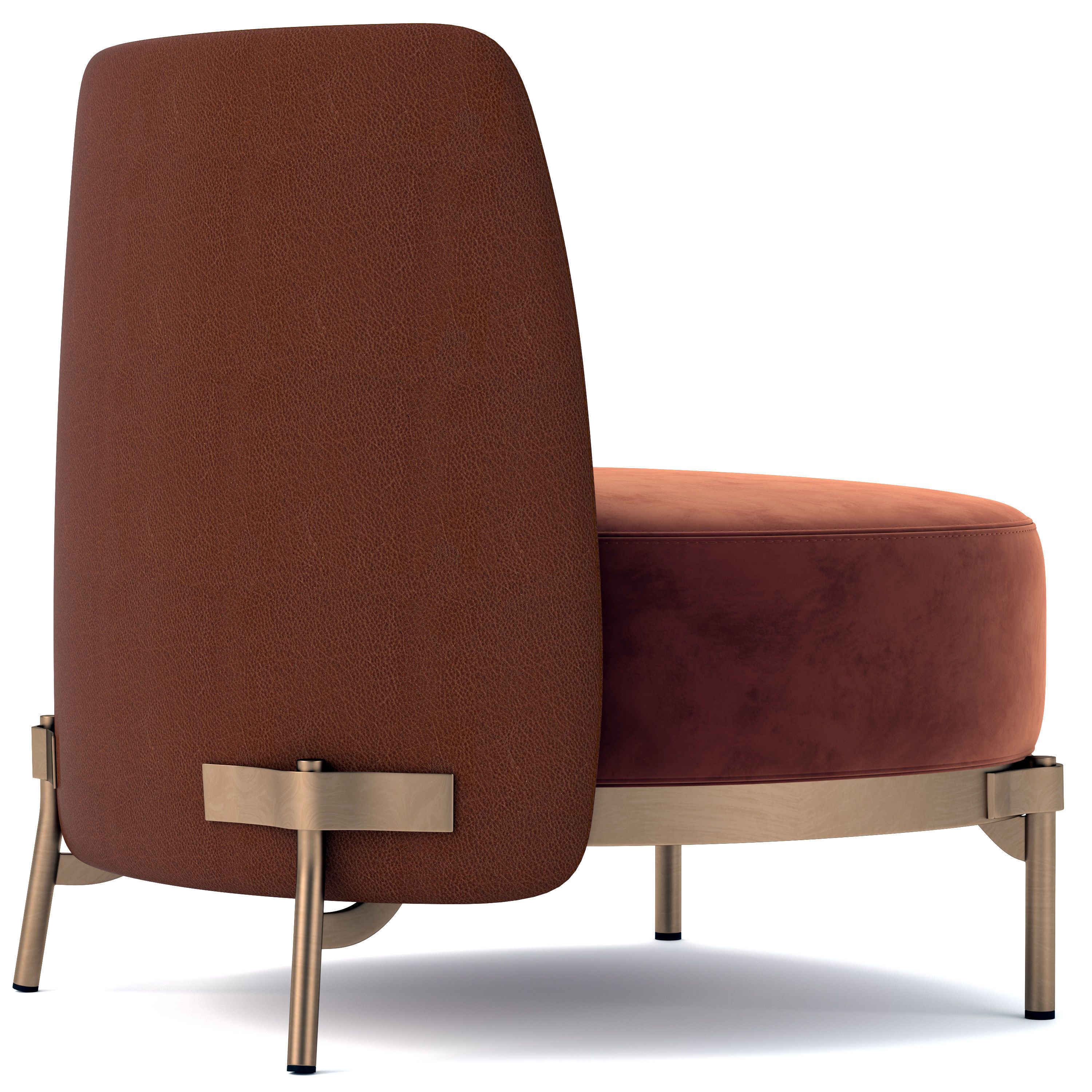 Tape armchair by Minotti 3D model_3