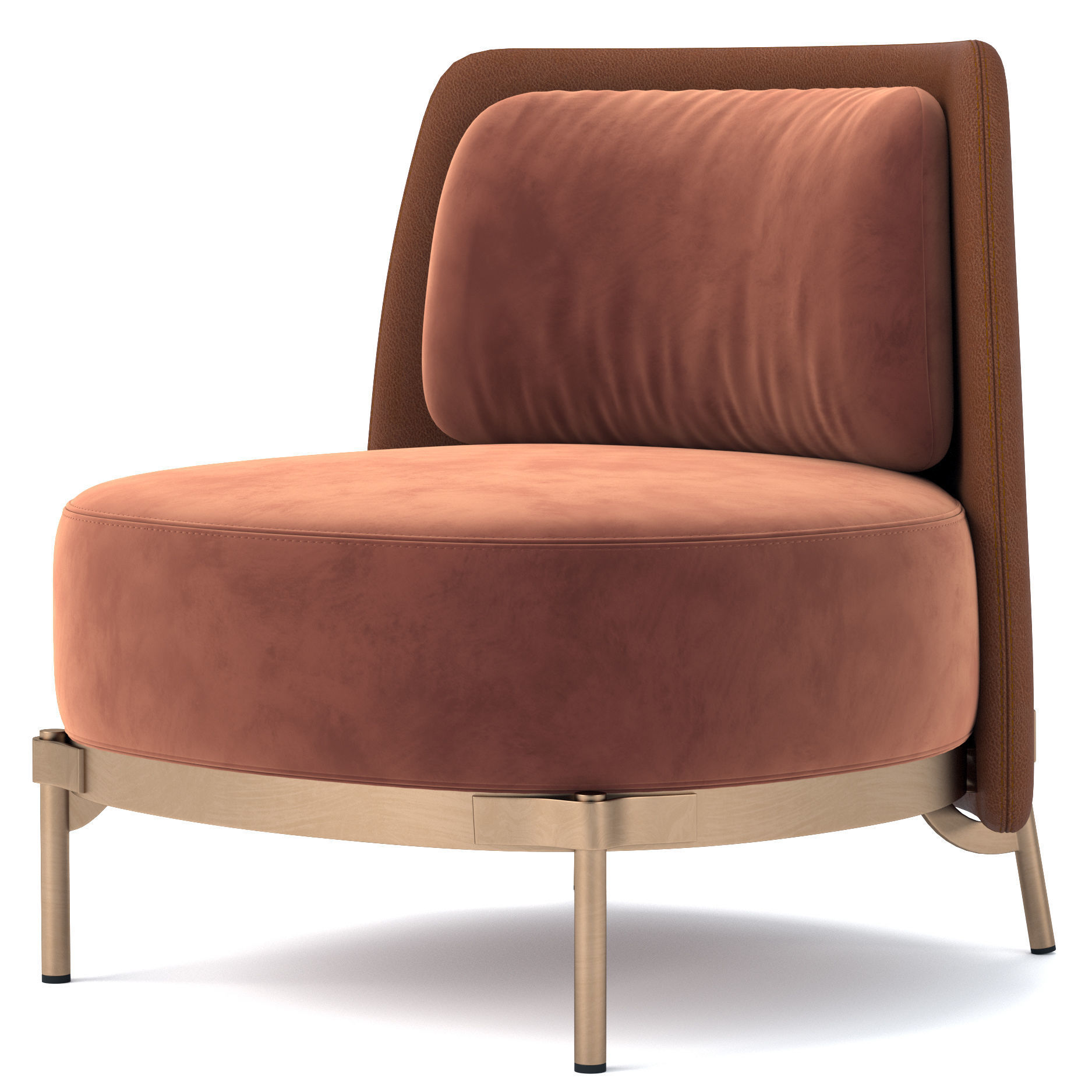 Tape armchair by Minotti 3D model_1