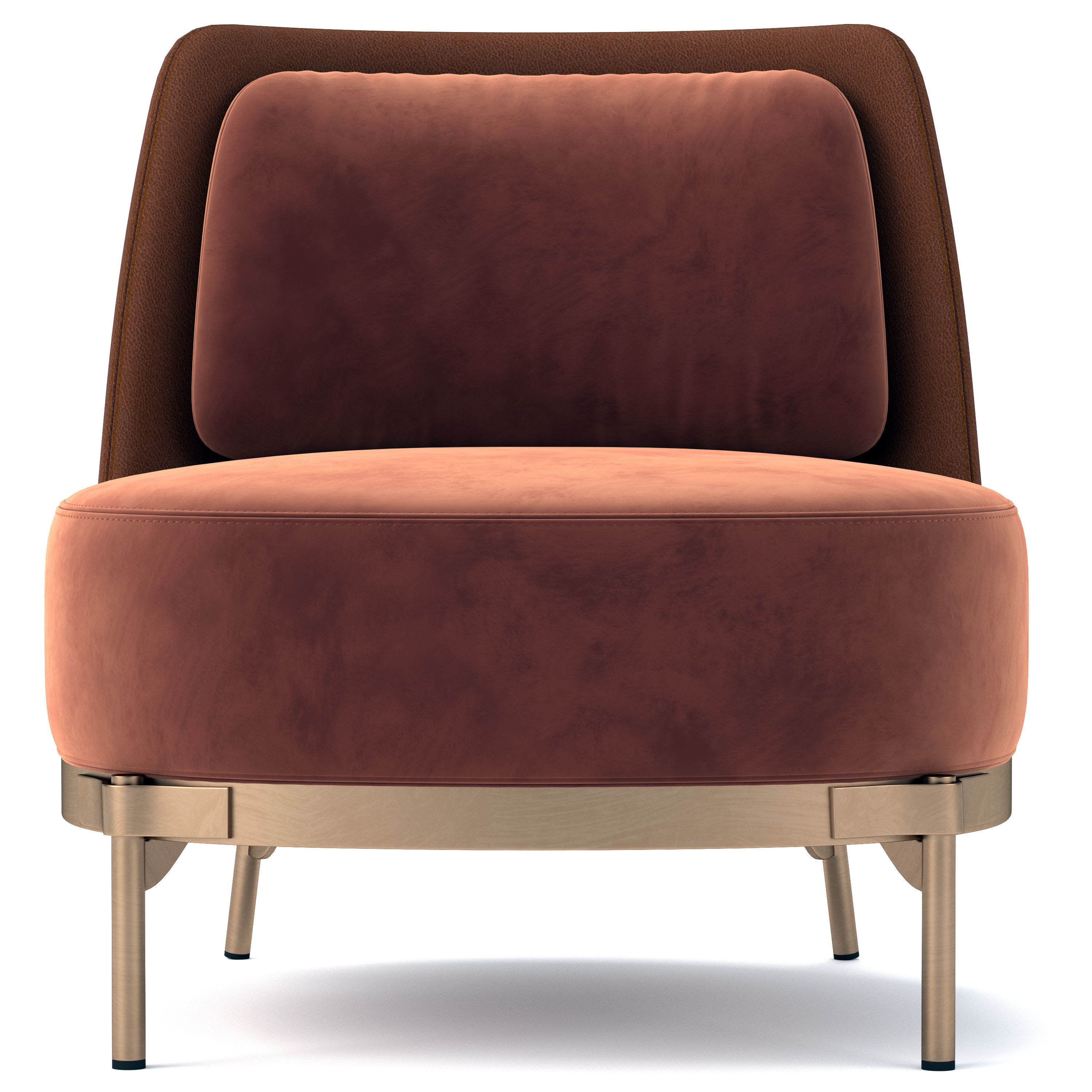 Tape armchair by Minotti 3D model_2