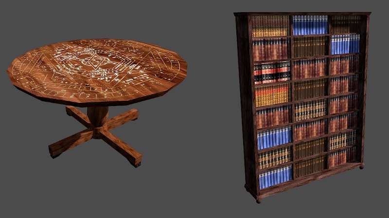 Mystic Library Modelpack Low-poly 3D model_27