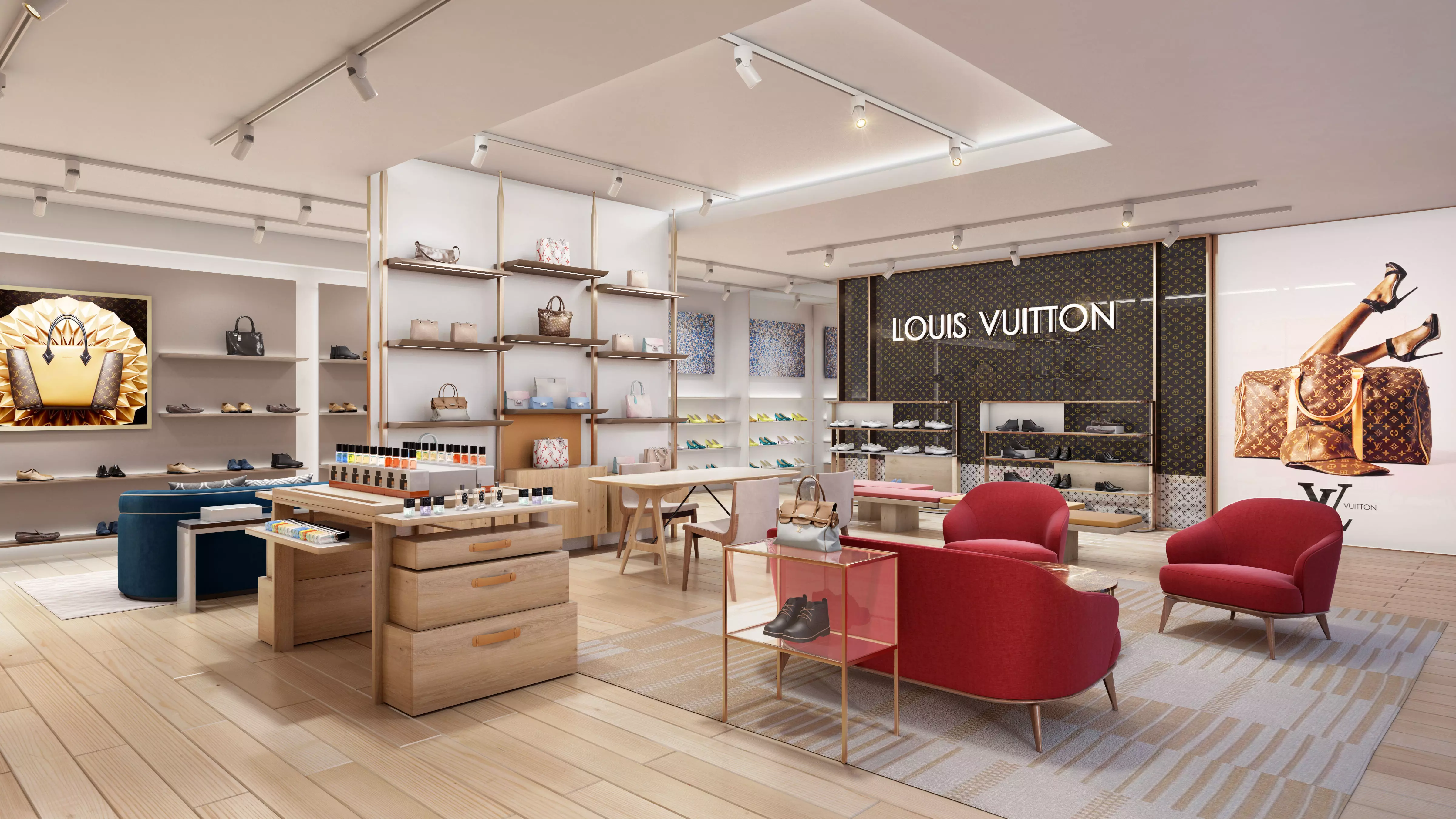 Louis Vuitton 3D Store 3D model 2 3D model_0