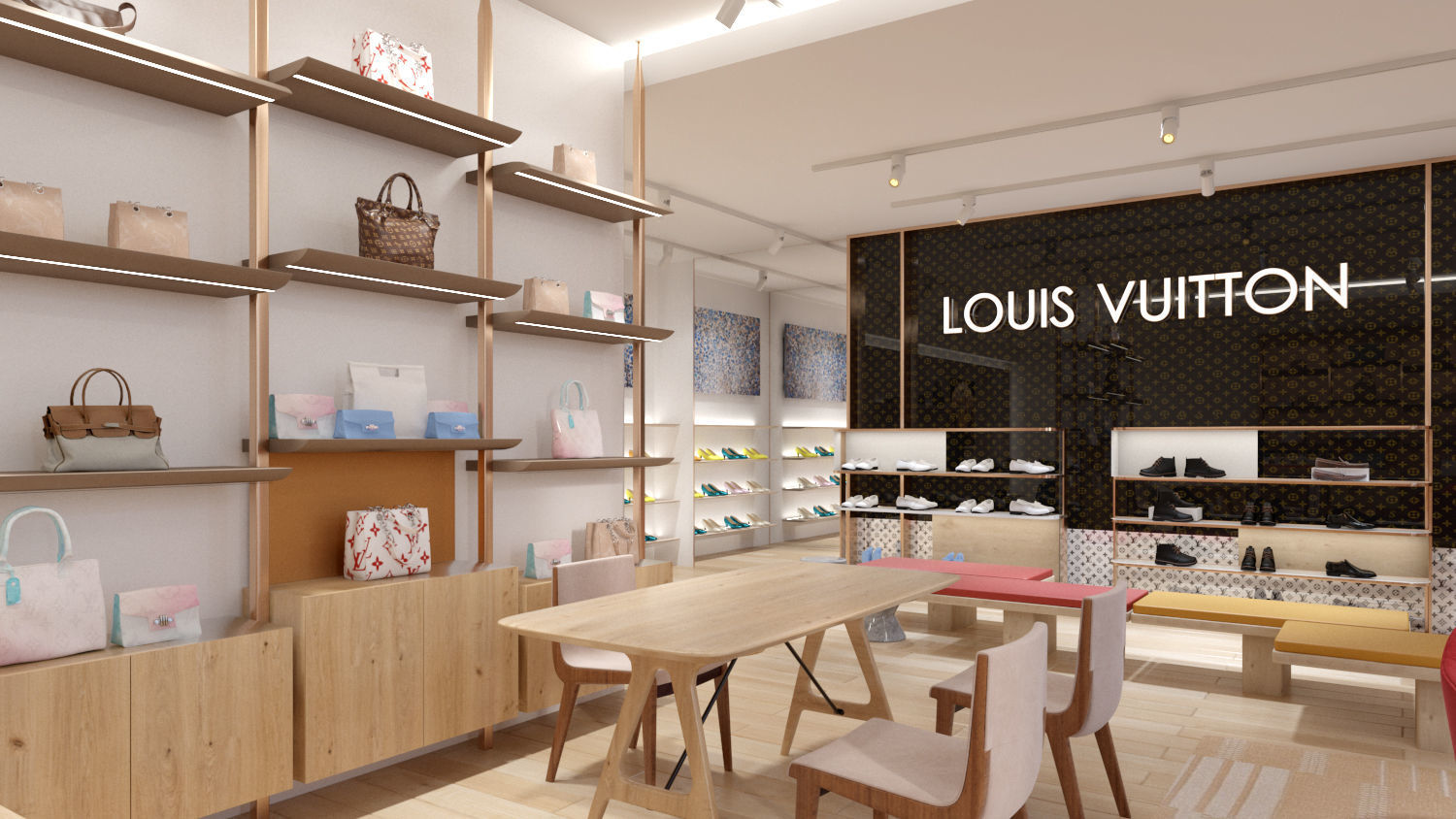 Louis Vuitton 3D Store 3D model 2 3D model_1