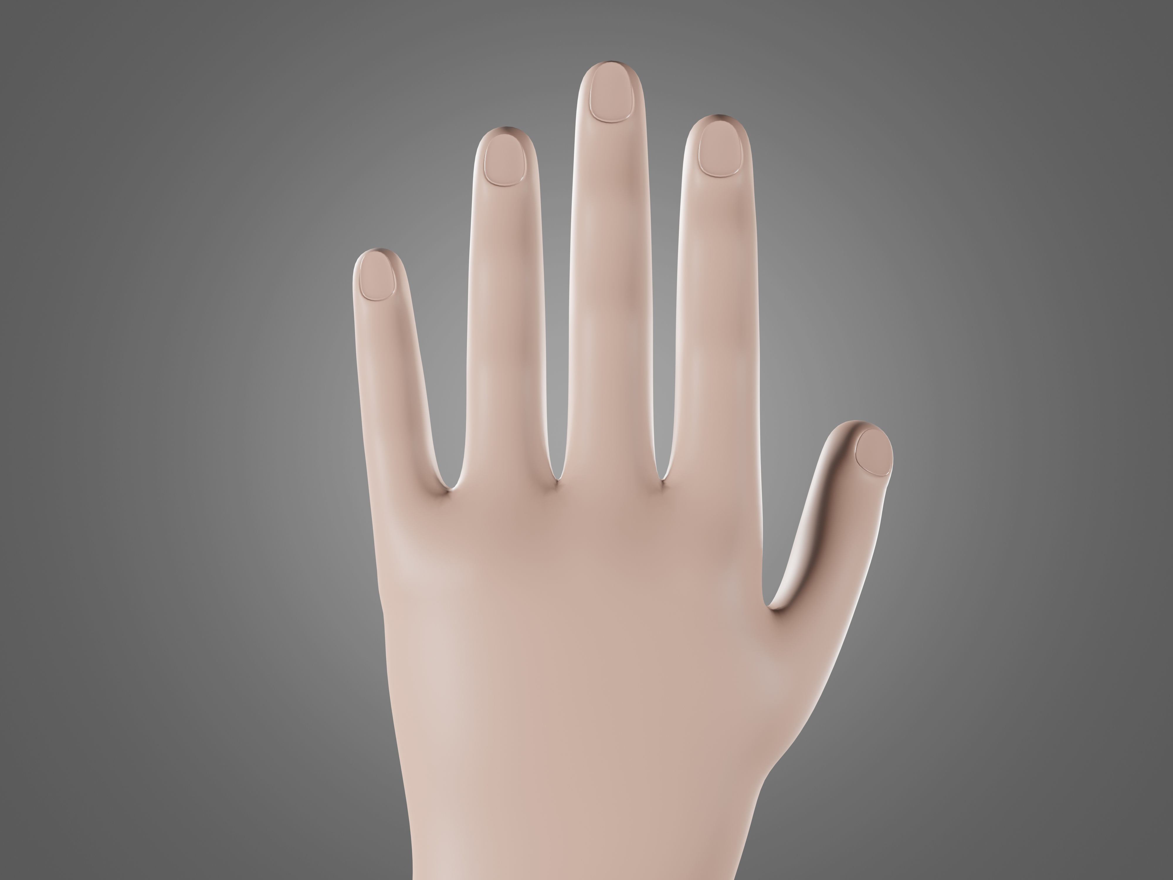 Left hand rigged man minimal style Free 3D model_8