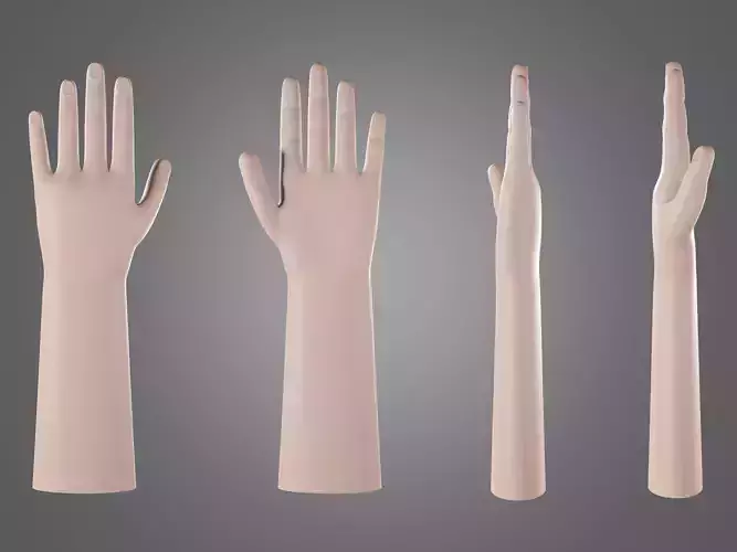 Left hand rigged man minimal style