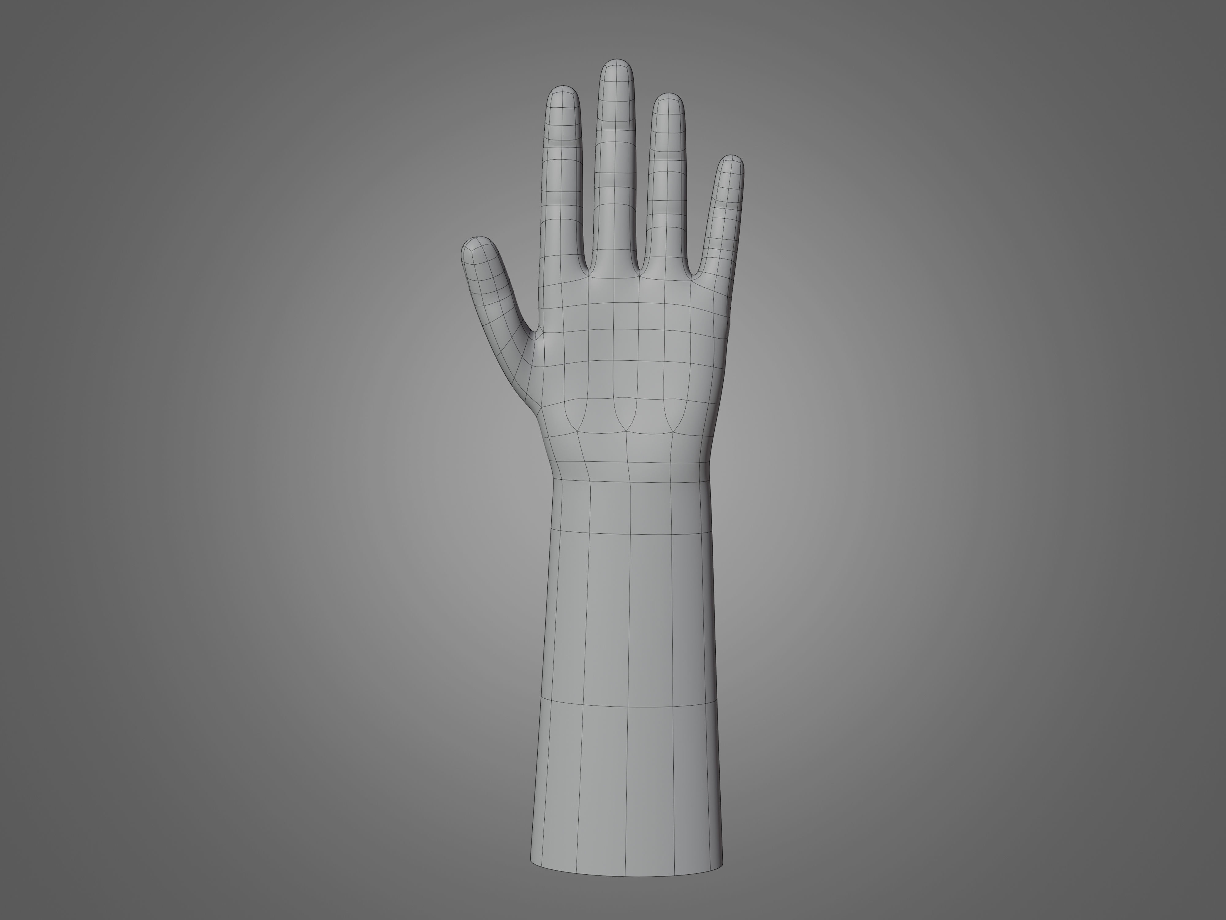 Left hand rigged man minimal style Free 3D model_14