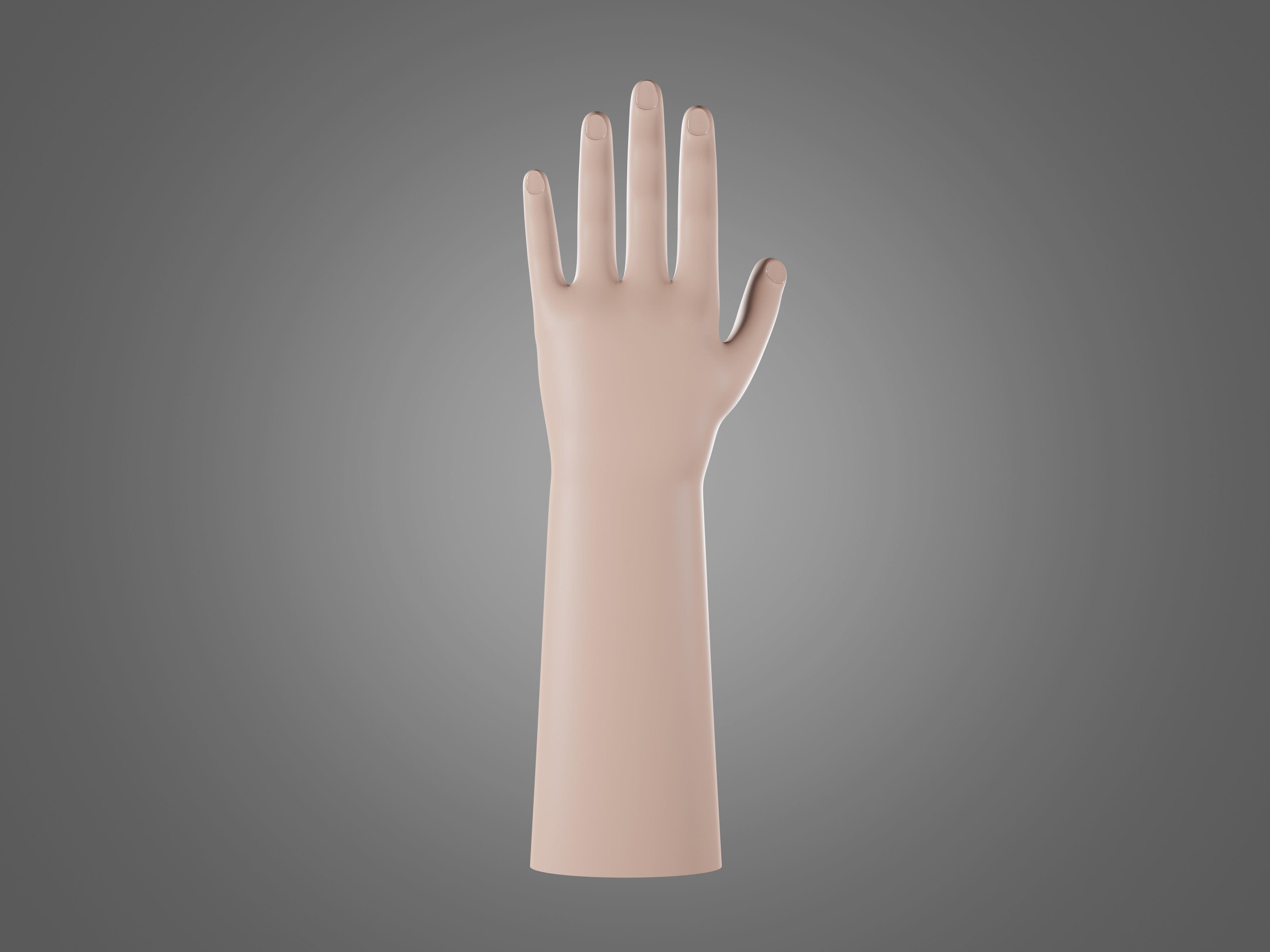 Left hand rigged man minimal style Free 3D model_4