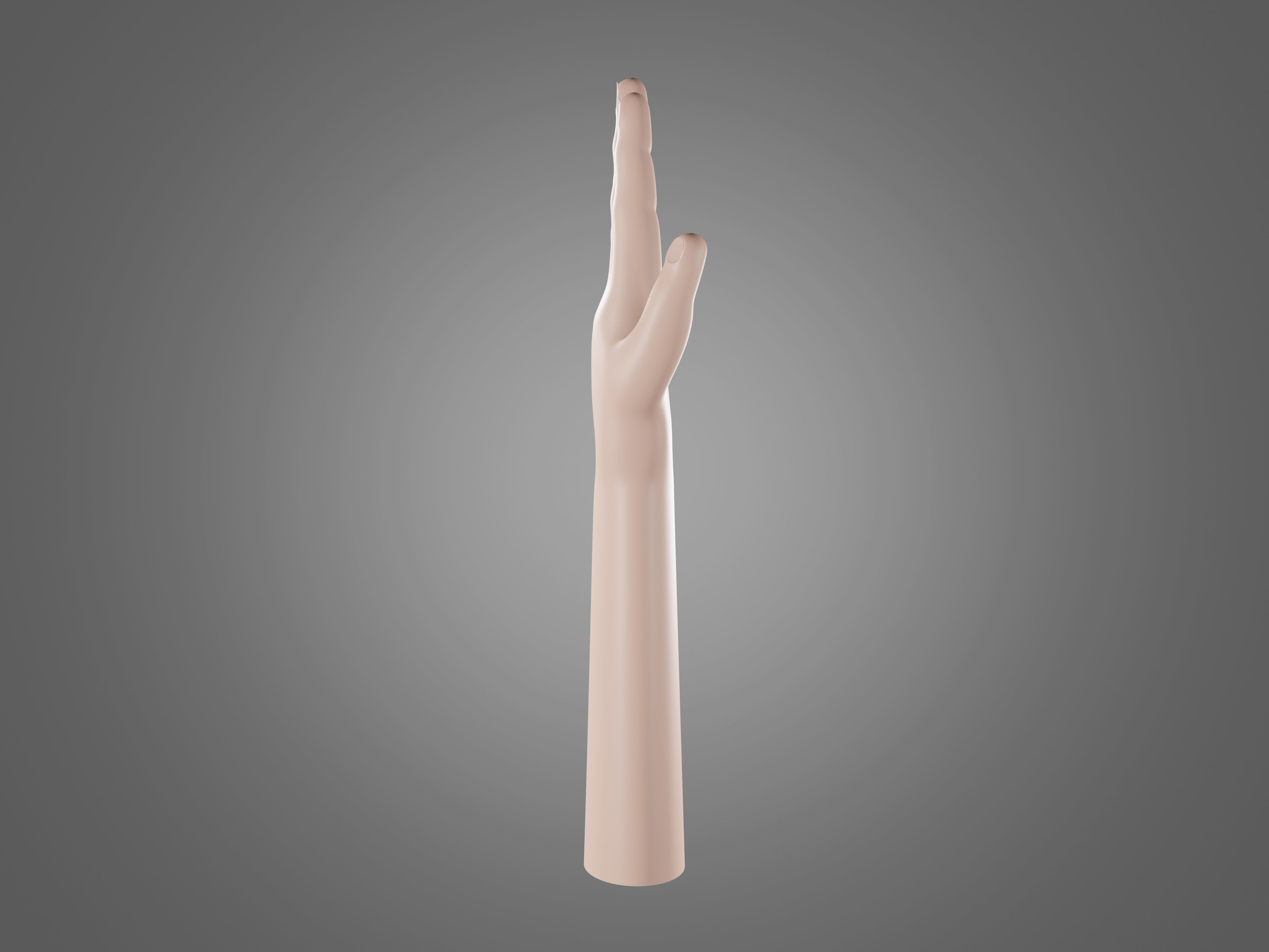 Left hand rigged man minimal style Free 3D model_5