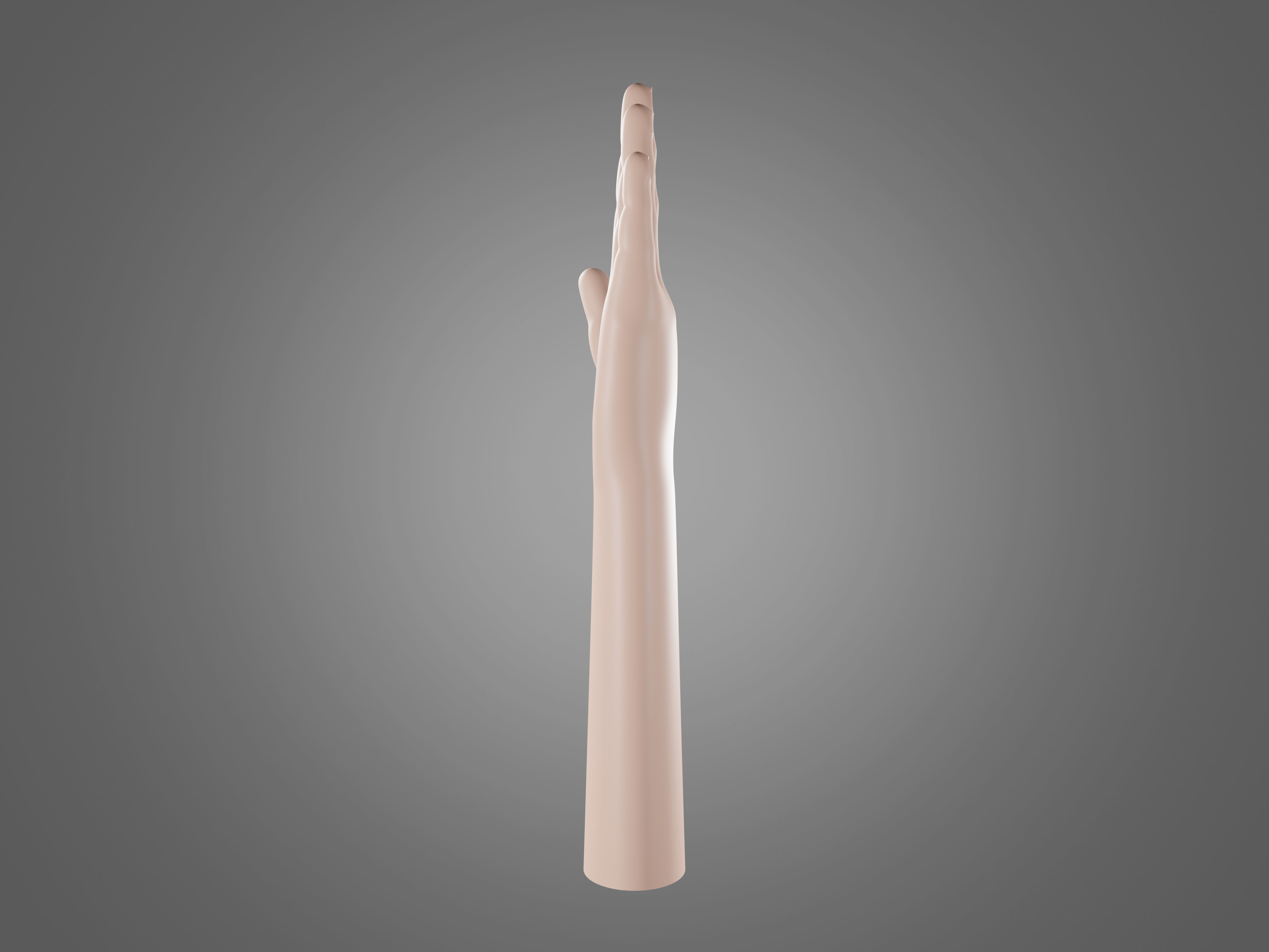 Left hand rigged man minimal style Free 3D model_6