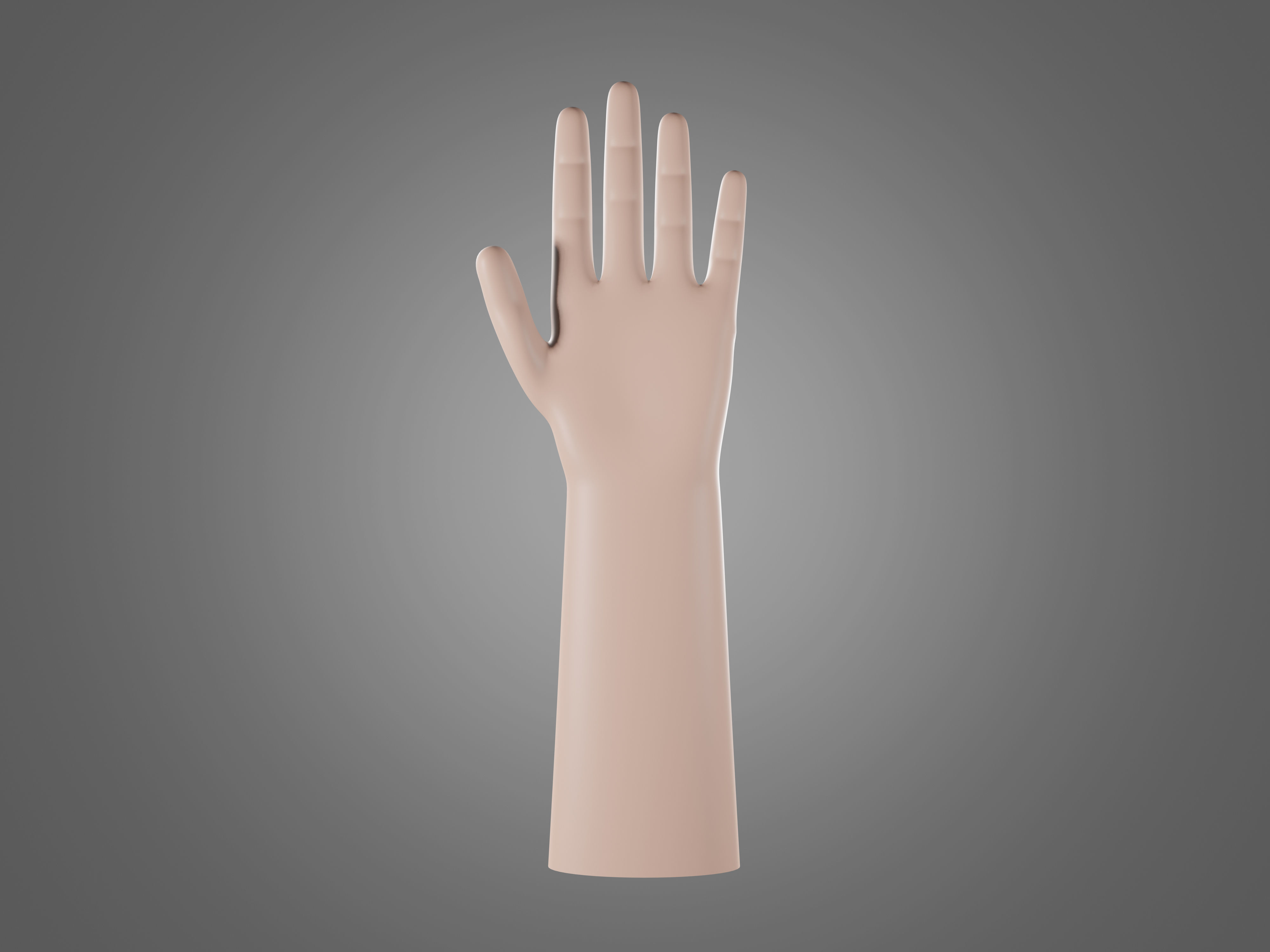 Left hand rigged man minimal style Free 3D model_7