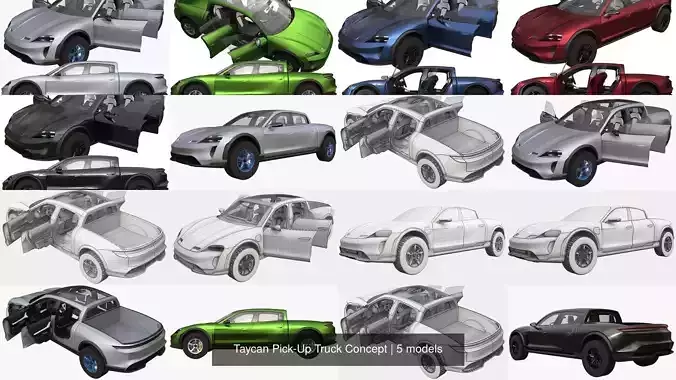 Taycan Pick-Up Truck Concept