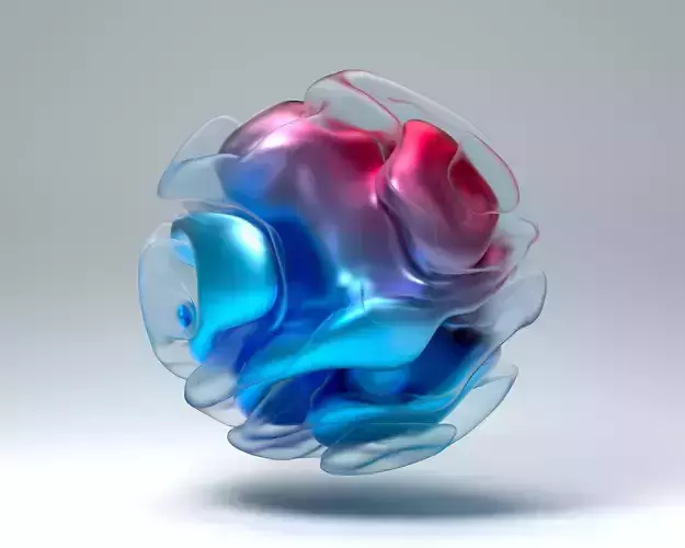 Modern Abstract Spherical Geometrical Sphere Orb 3D Model 3D model