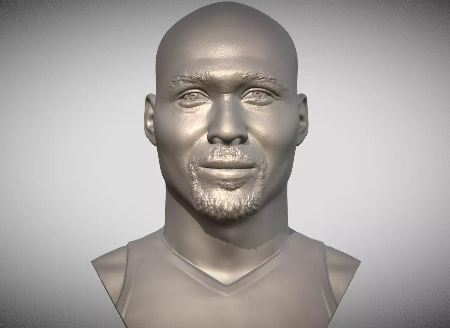 Karl Malone bust for 3D printing 3D print model_0