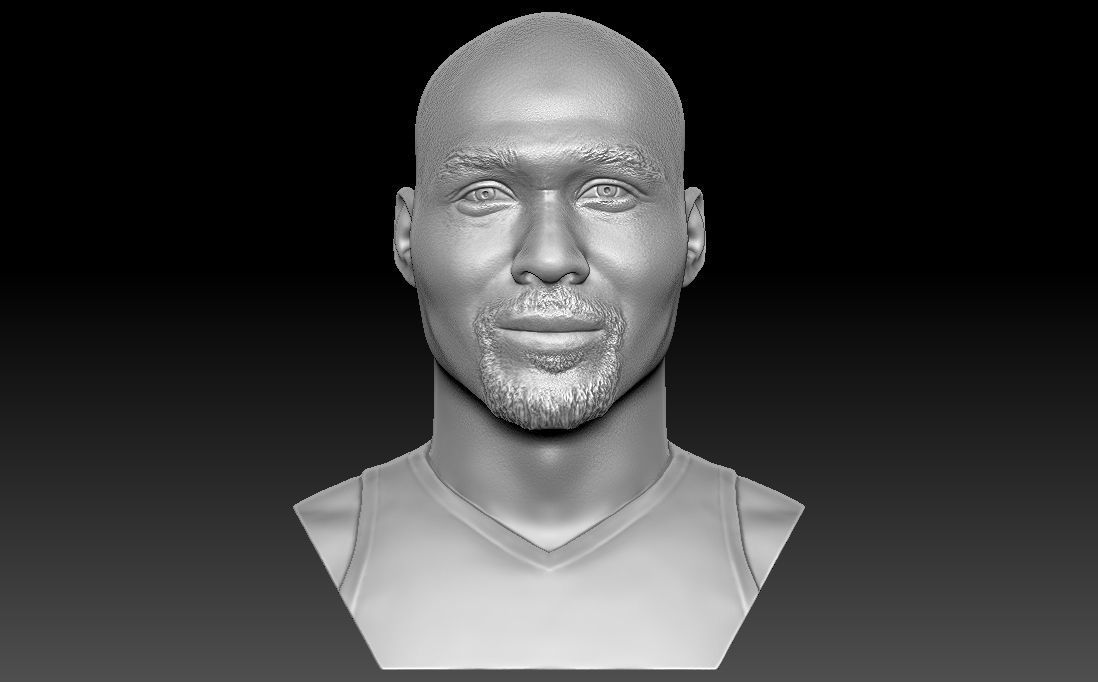 Karl Malone bust for 3D printing 3D print model_5