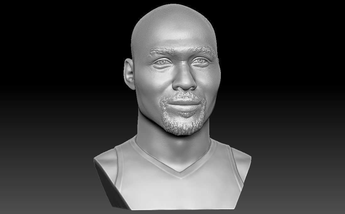 Karl Malone bust for 3D printing 3D print model_16