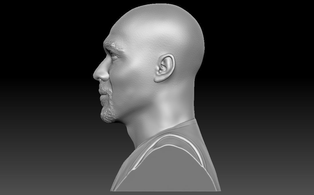 Karl Malone bust for 3D printing 3D print model_9