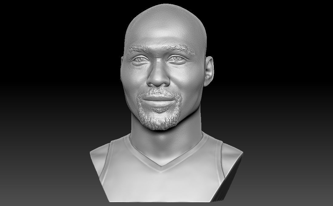 Karl Malone bust for 3D printing 3D print model_6