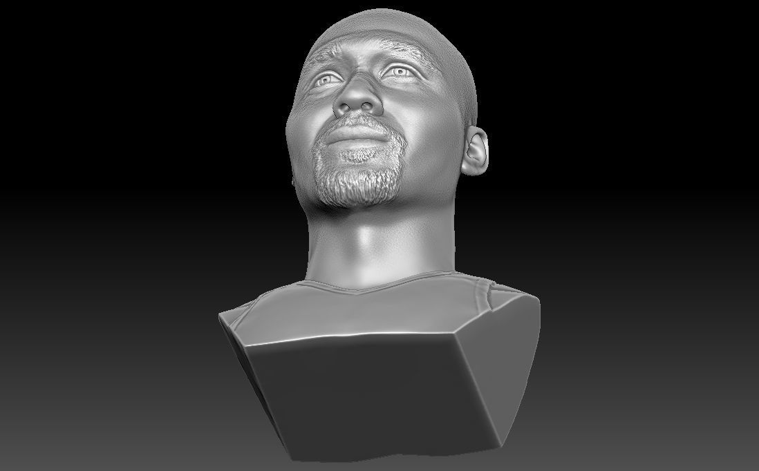 Karl Malone bust for 3D printing 3D print model_21