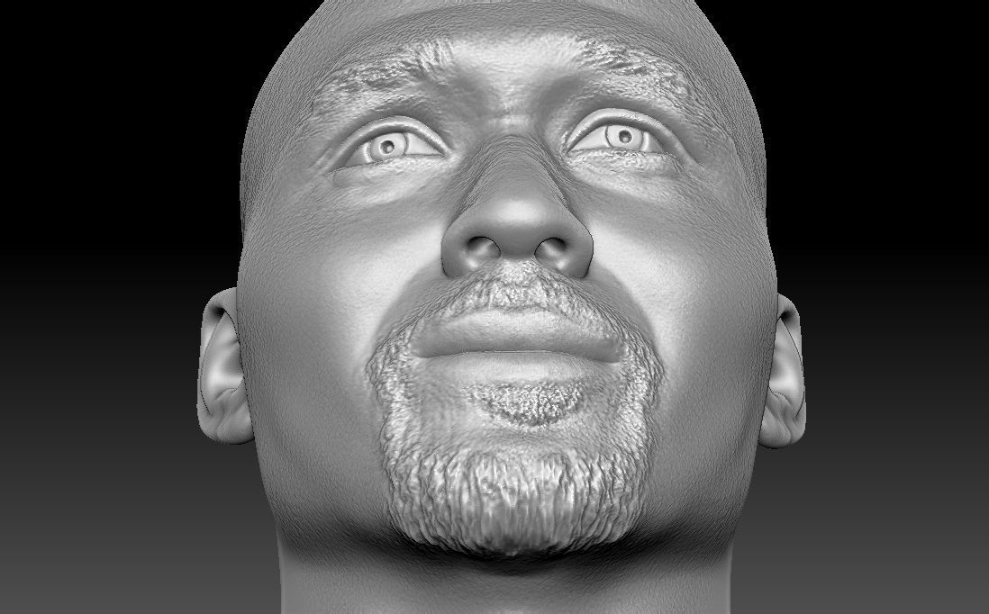Karl Malone bust for 3D printing 3D print model_27