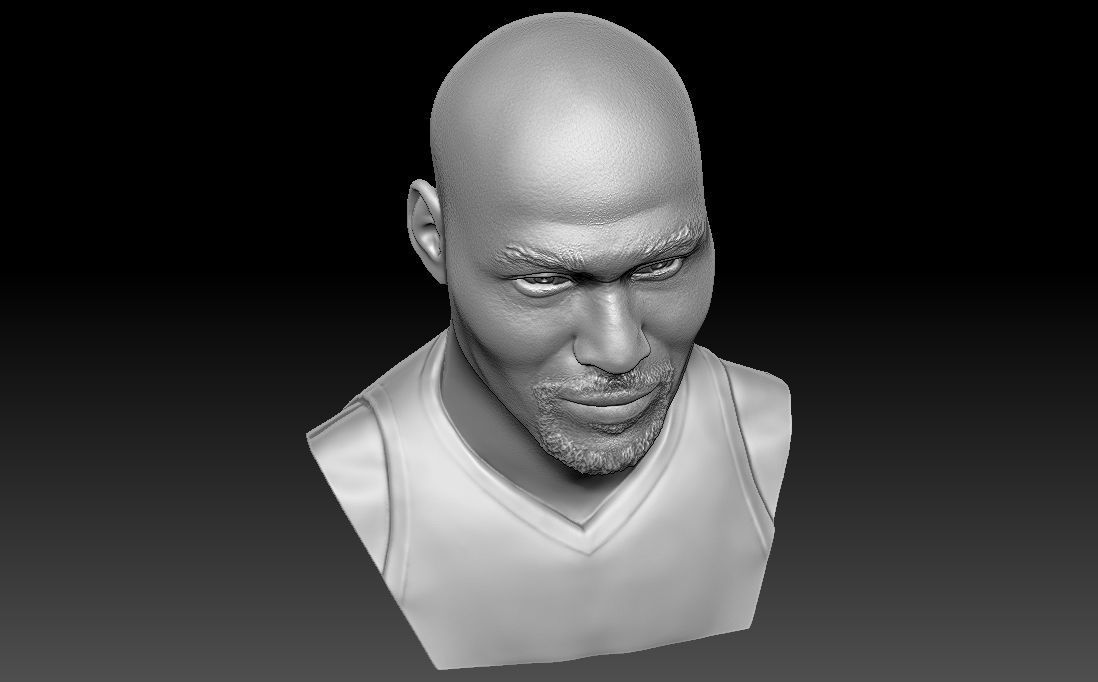 Karl Malone bust for 3D printing 3D print model_17