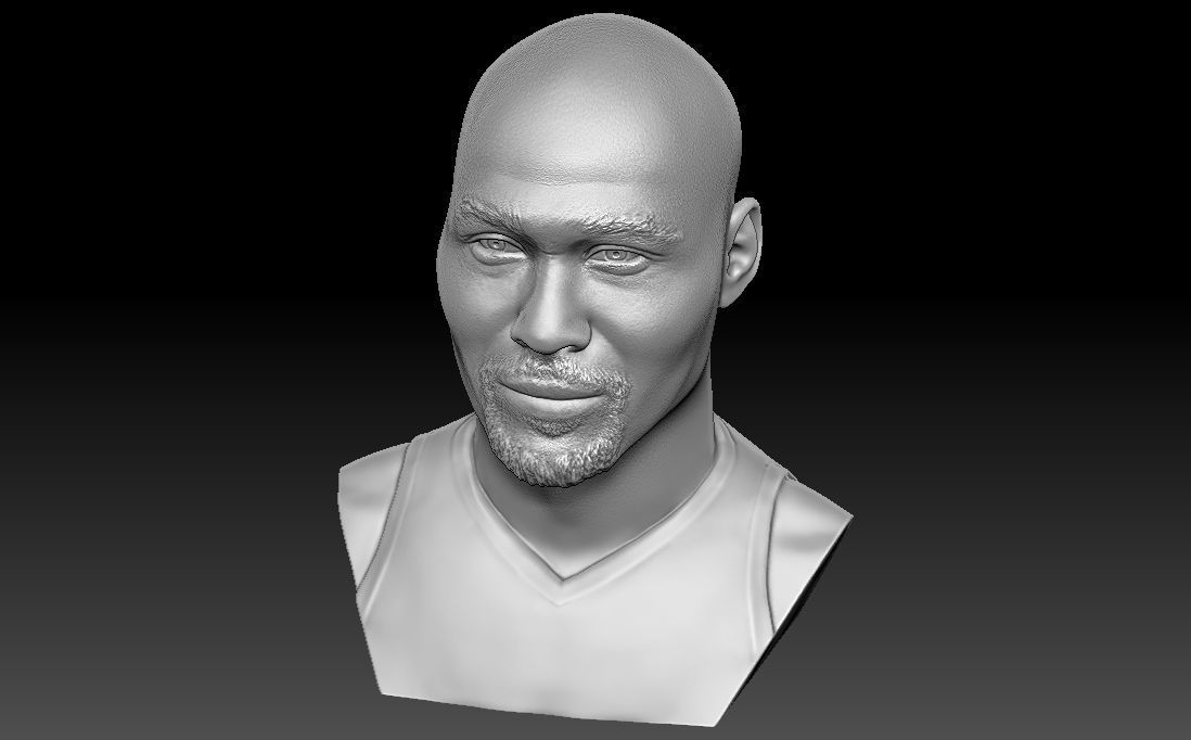 Karl Malone bust for 3D printing 3D print model_18