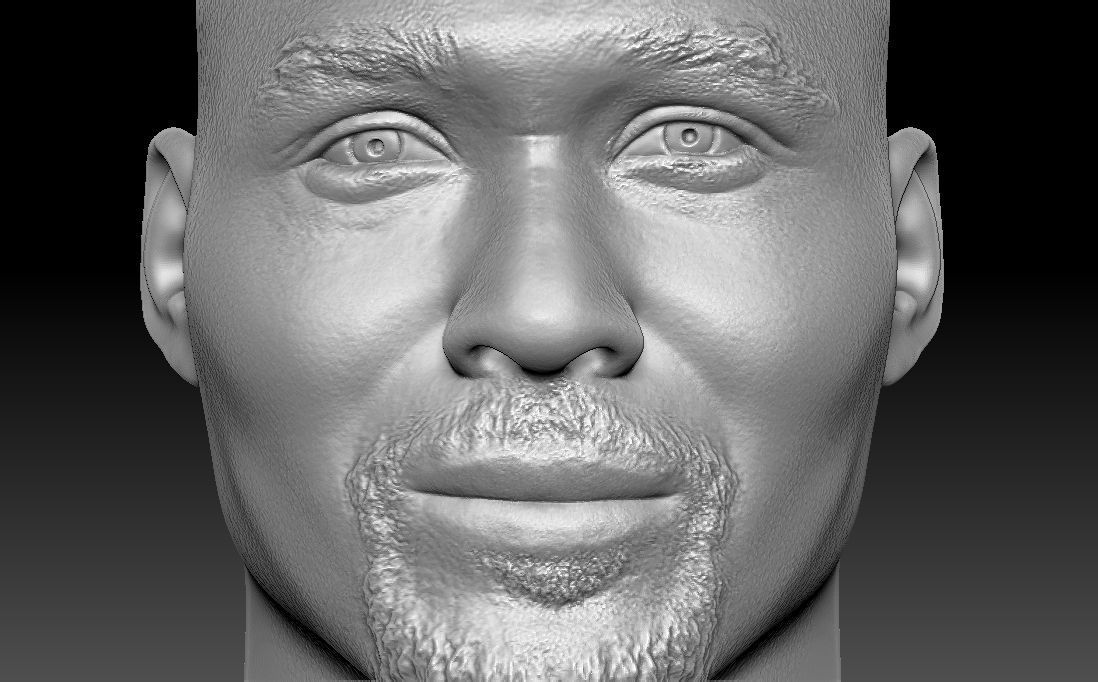 Karl Malone bust for 3D printing 3D print model_23