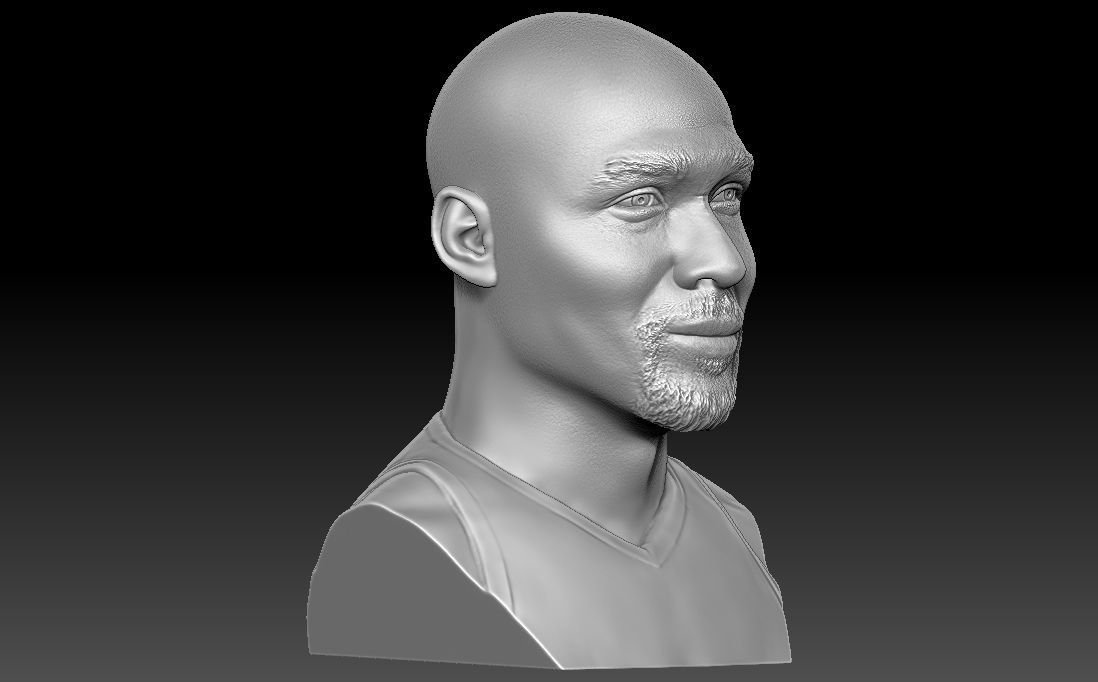 Karl Malone bust for 3D printing 3D print model_14