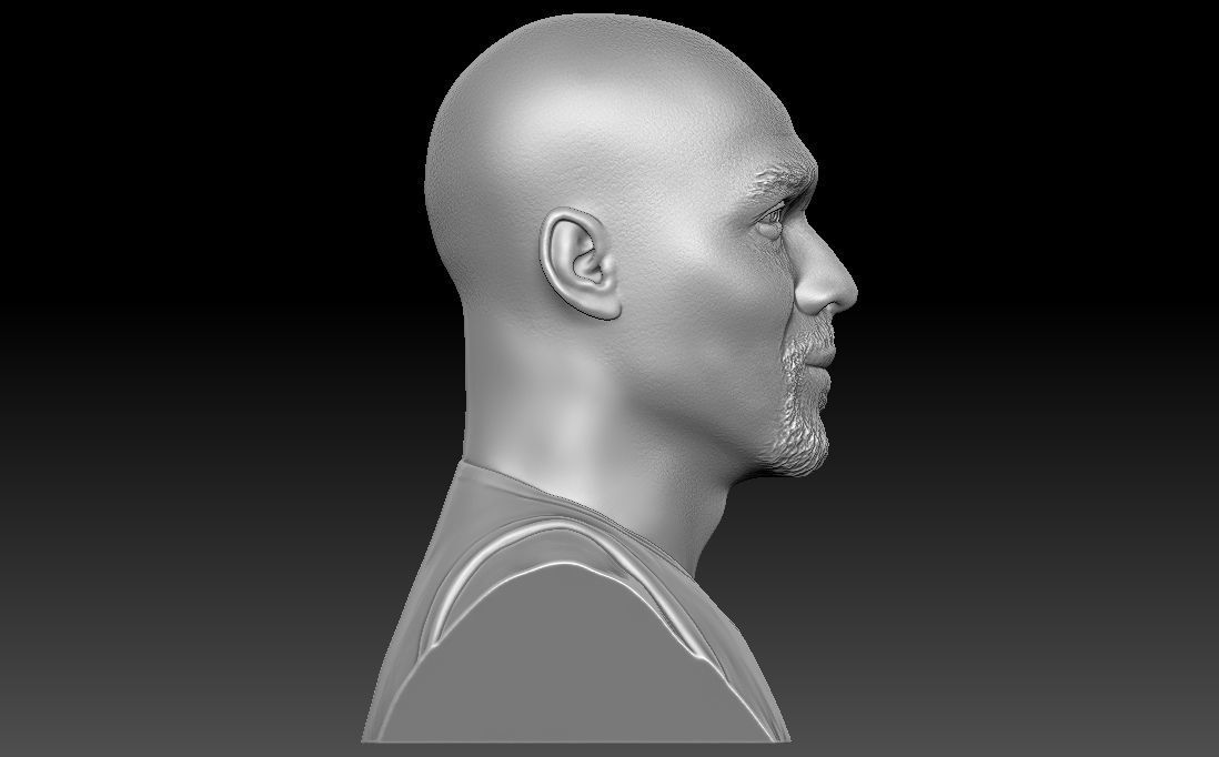 Karl Malone bust for 3D printing 3D print model_13
