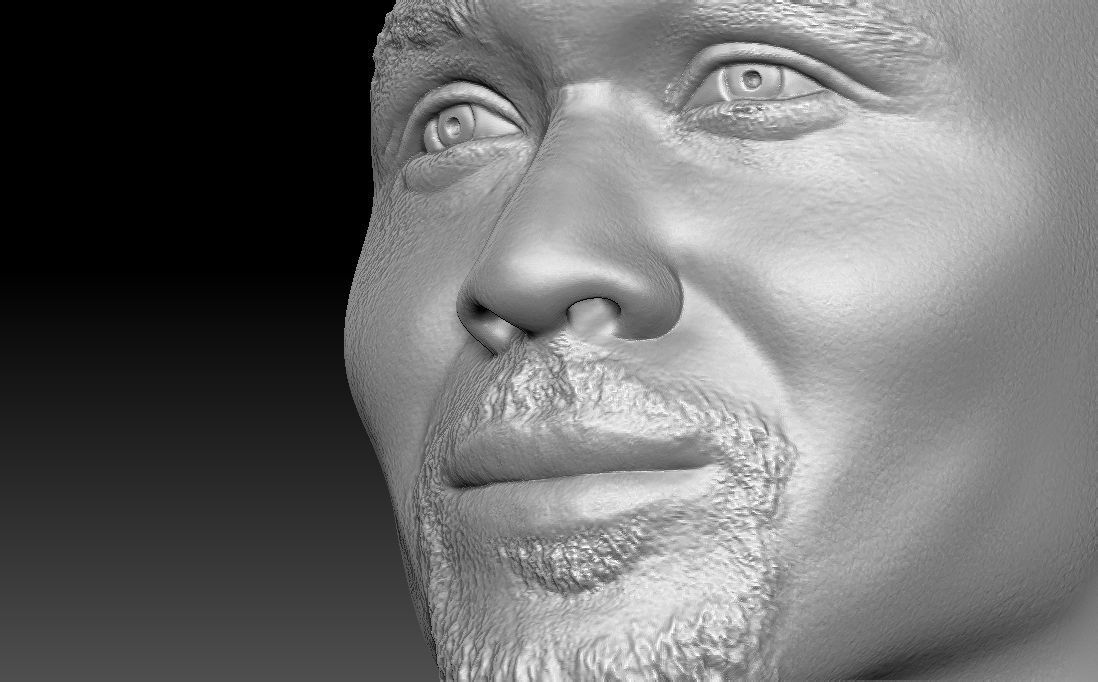 Karl Malone bust for 3D printing 3D print model_26