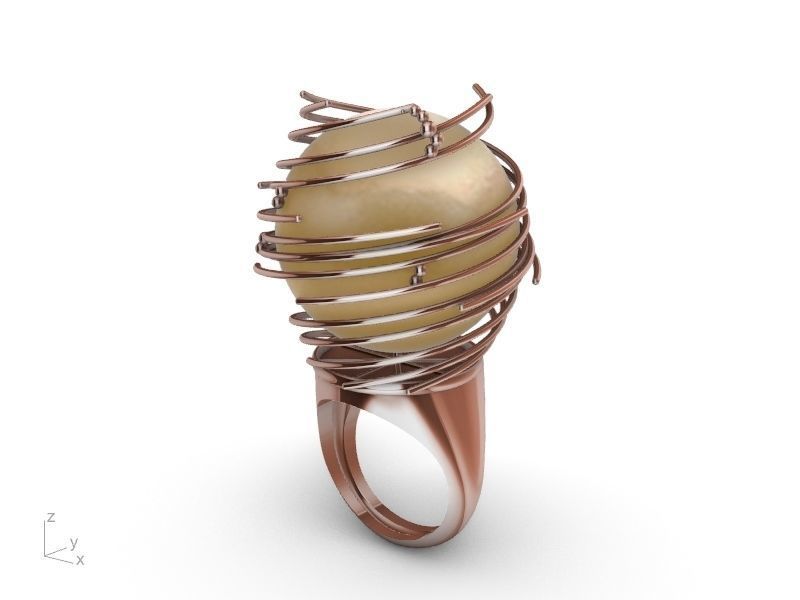 GALAXY RING stl verified  3D print model_5