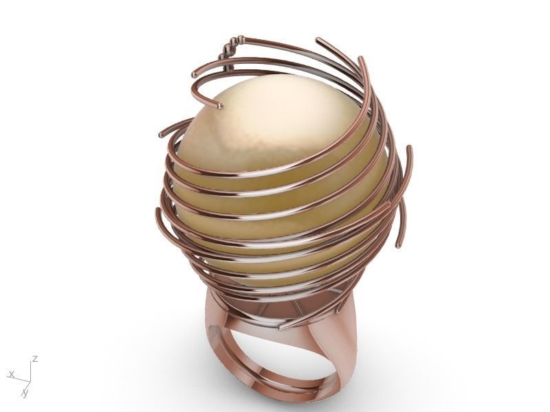 GALAXY RING stl verified  3D print model_8