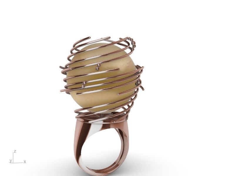 GALAXY RING stl verified  3D print model_9
